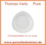 Thomas Vario Pure wei  Frhstcksteller 22 cm eckig