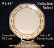 Kaiser Selection Select Speiseteller Blumenborde